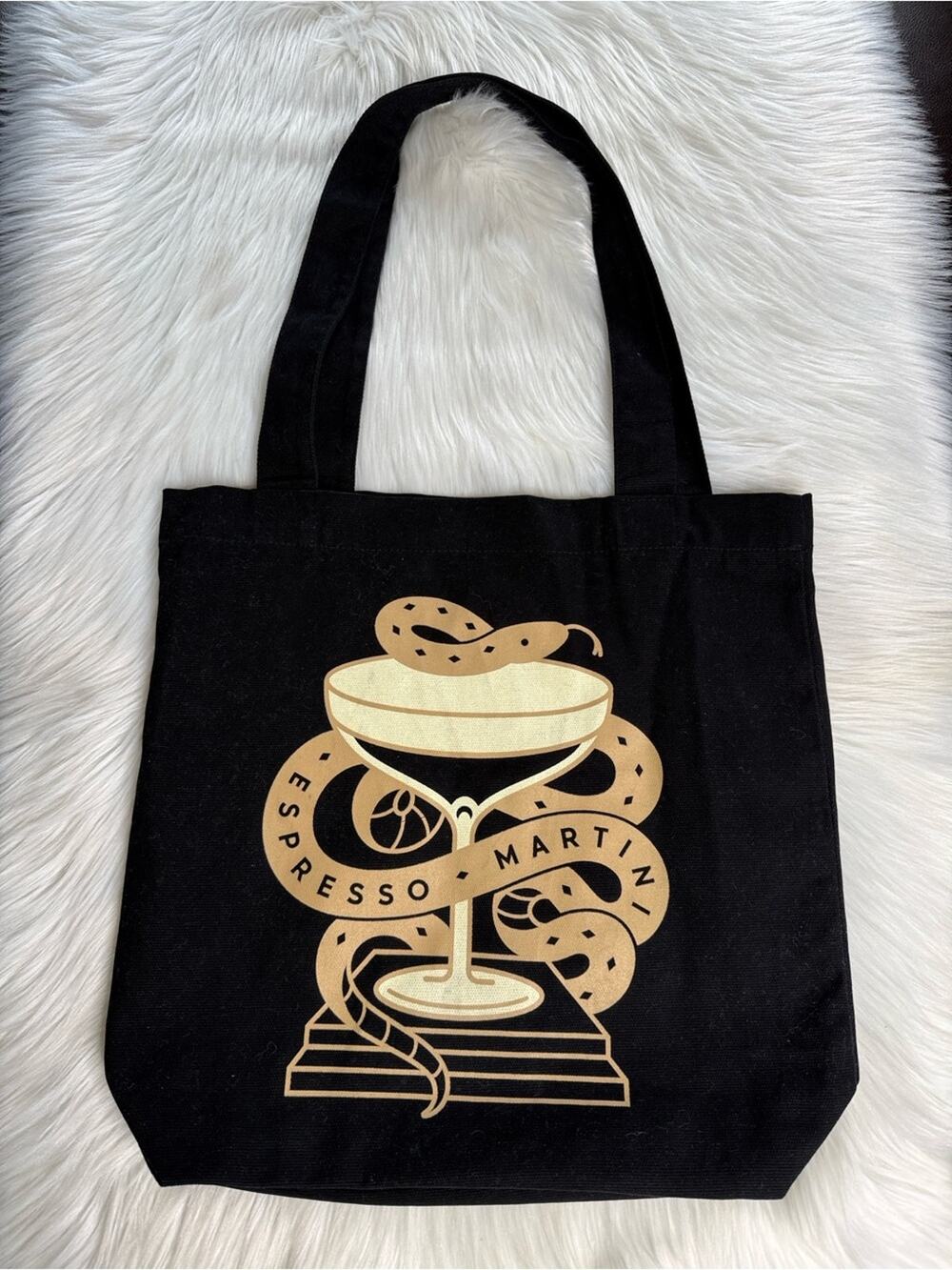 Mr. Black Coffee Liqueur Espresso Martini Black Tote Bag
